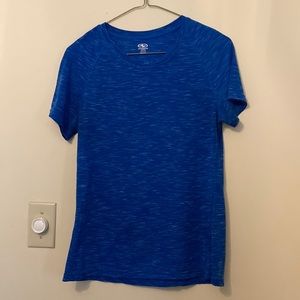 Blue athletic works shirt